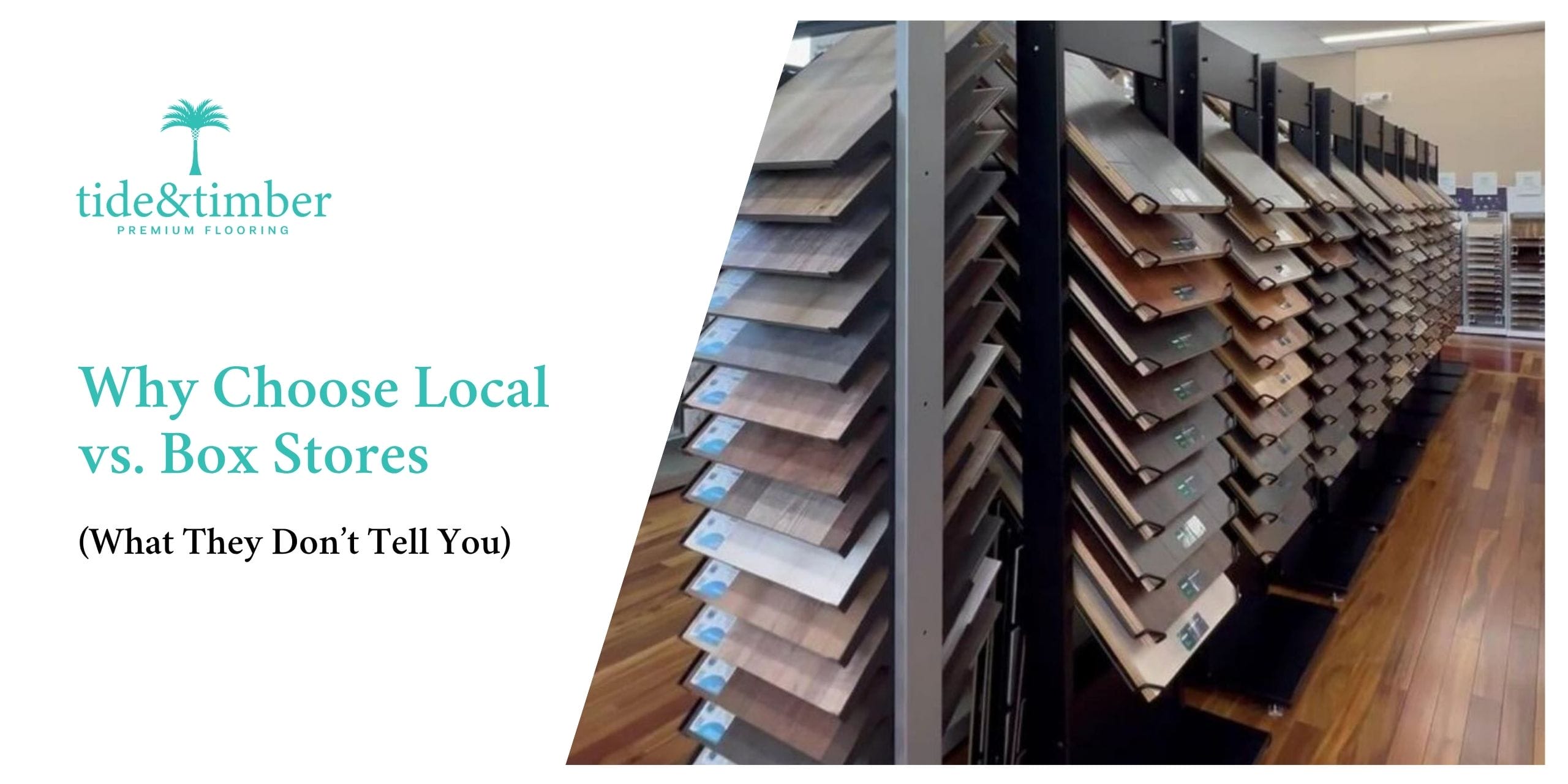 local flooring store and a box store